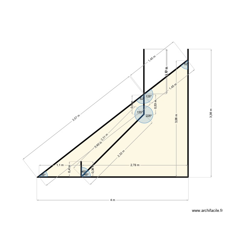 toiter. Plan de 0 pièce et 0 m2