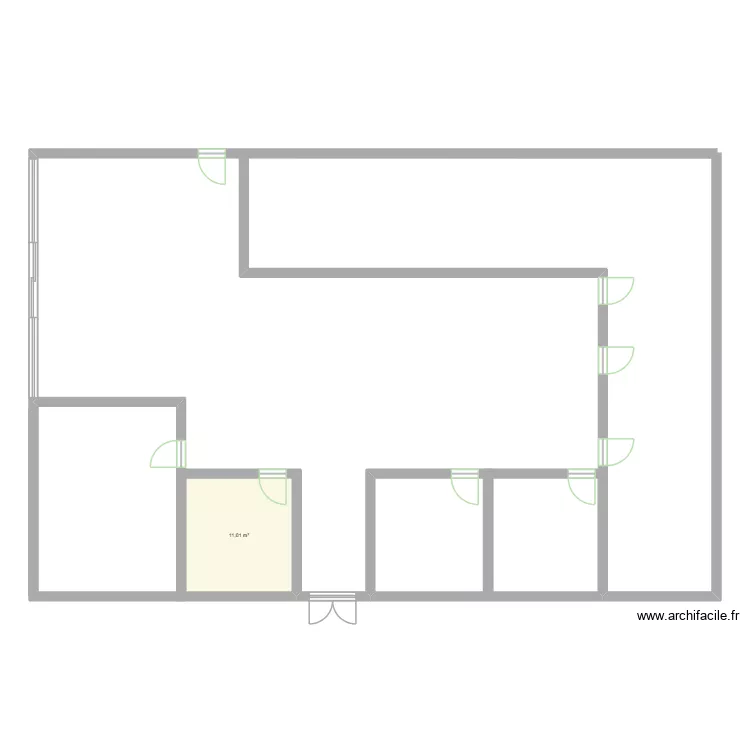 open space 1. Plan de 1 et 11 m² open space 1. Plan de 1 et 11 m²