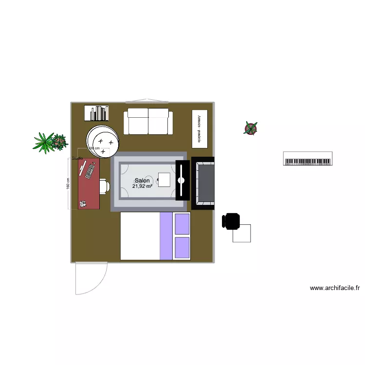 Profondeville. Plan de 