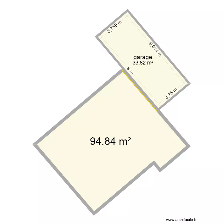 Garage Guillaume. Plan de 2 et 129 m² Garage Guillaume. Plan de 2 et 129 m²