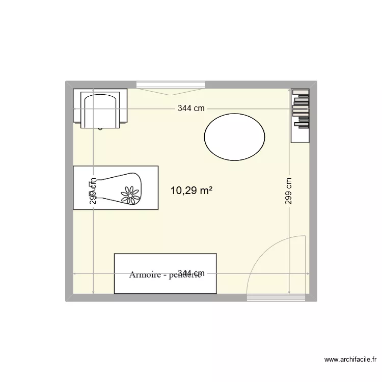 CHAMBRE PRINCESSE. Plan de CHAMBRE PRINCESSE. Plan de