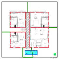D&eacute;finitif - Plan 16 - Implantation g&eacute;n&eacute;rale Mesure pour carrelage
