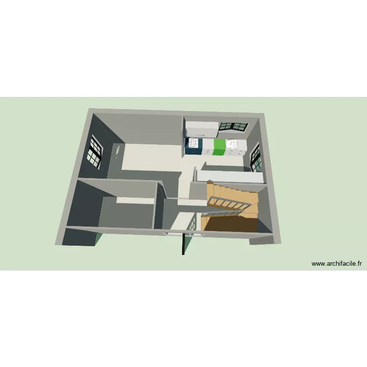 plan3. Plan de 3 Pièces et 35 m²