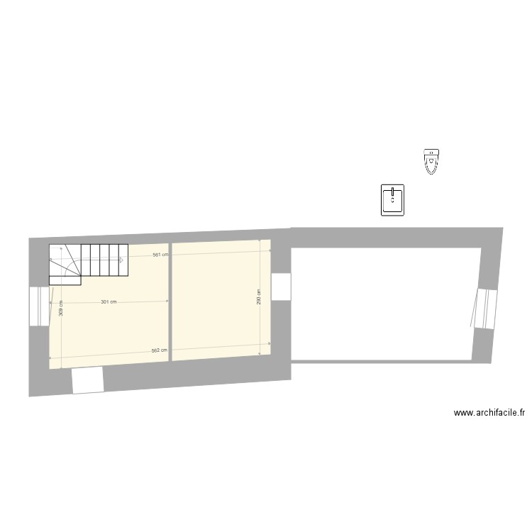 Rio Breuguet 4 Chardonne. Plan de 1 pièce et 17 m2