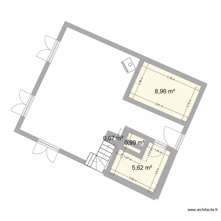 magny le hongre rdc 2. Plan de 4 et 16 m² magny le hongre rdc 2. Plan de 4 et 16 m²