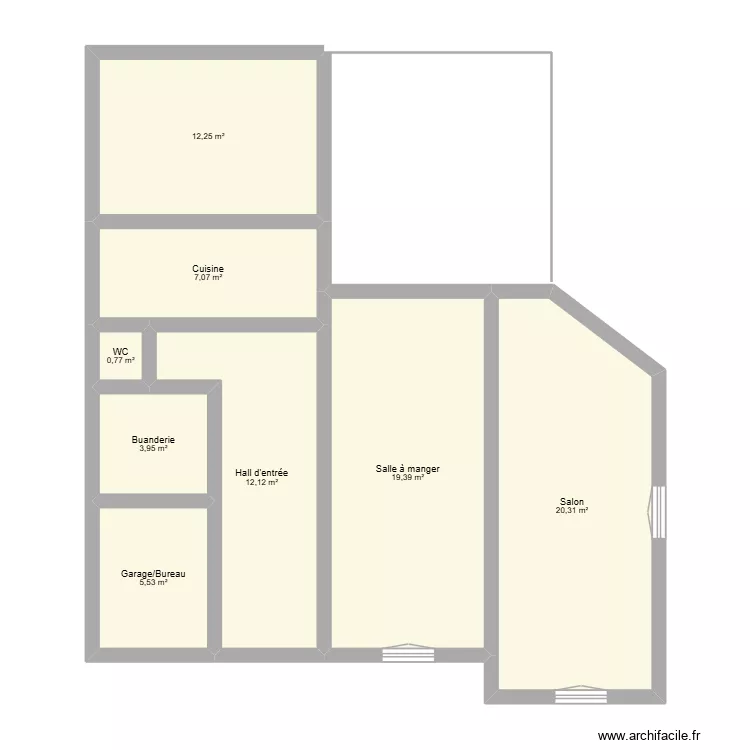 Maison S-P-L. Plan de 9  et 100 m²