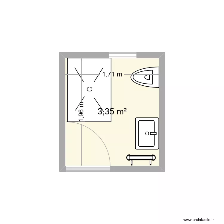 Buis Douche Italienne. Plan de 