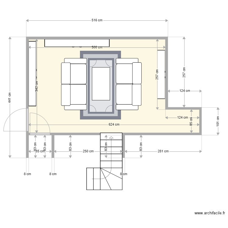 Mezzanine. Plan de 0 pièce et 0 m2