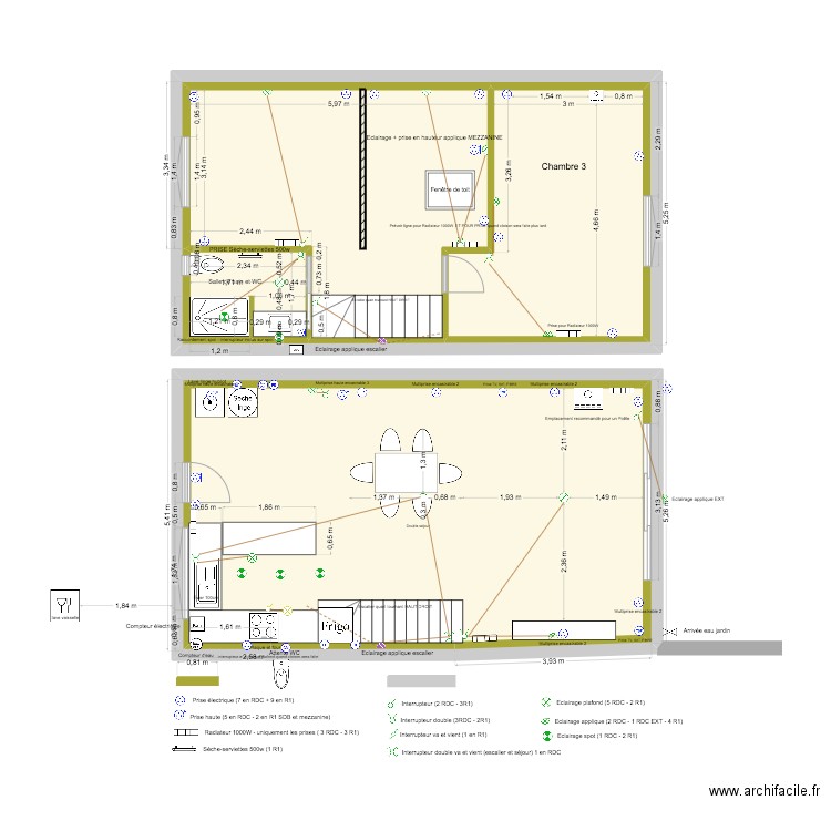 PLANS MAISON mars 2025 copie. Plan de 6 pièces et 190 m2