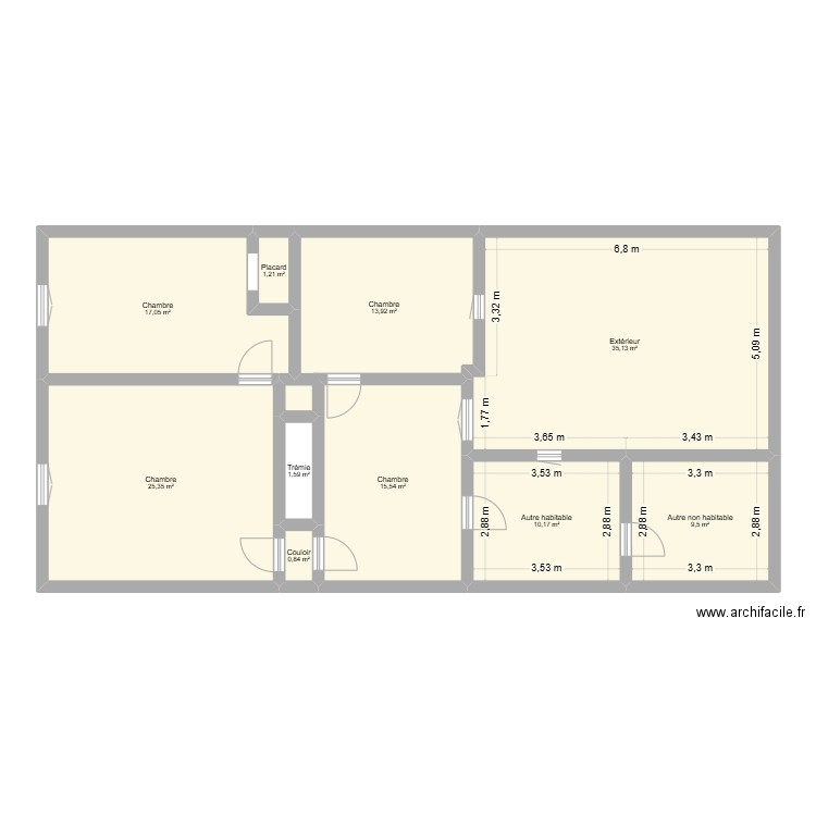einville. Plan de 10 pièces et 130 m2