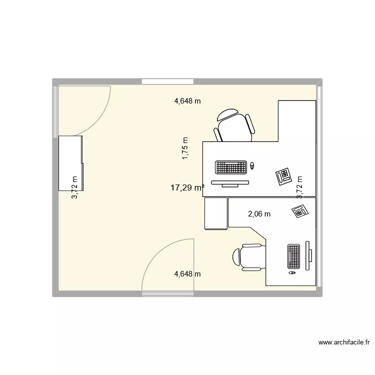 IA-DASEN. Plan de 1 et 17 m² IA-DASEN. Plan de 1 et 17 m²