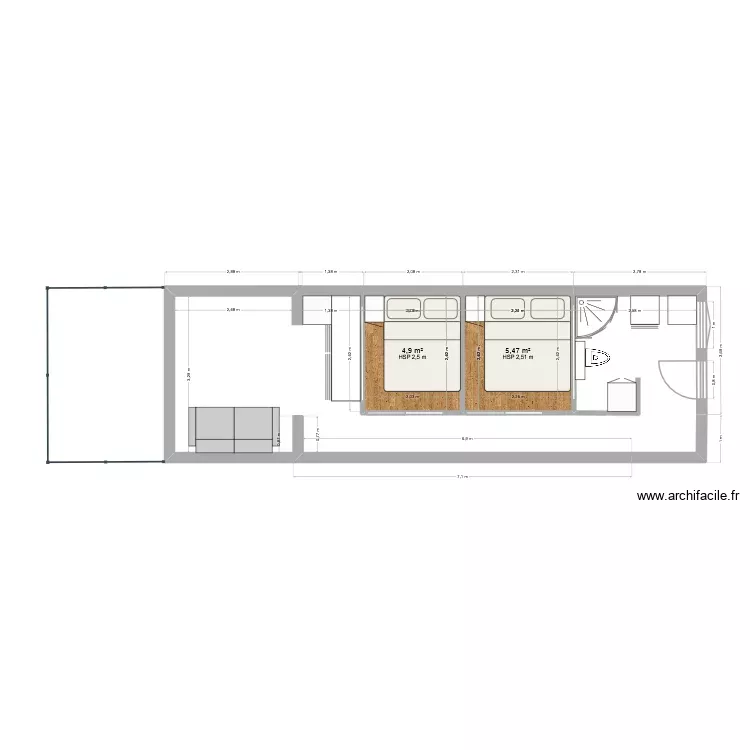 plan 2. Plan de 2 Pièces et 10 m² plan 2. Plan de 2 Pièces et 10 m²