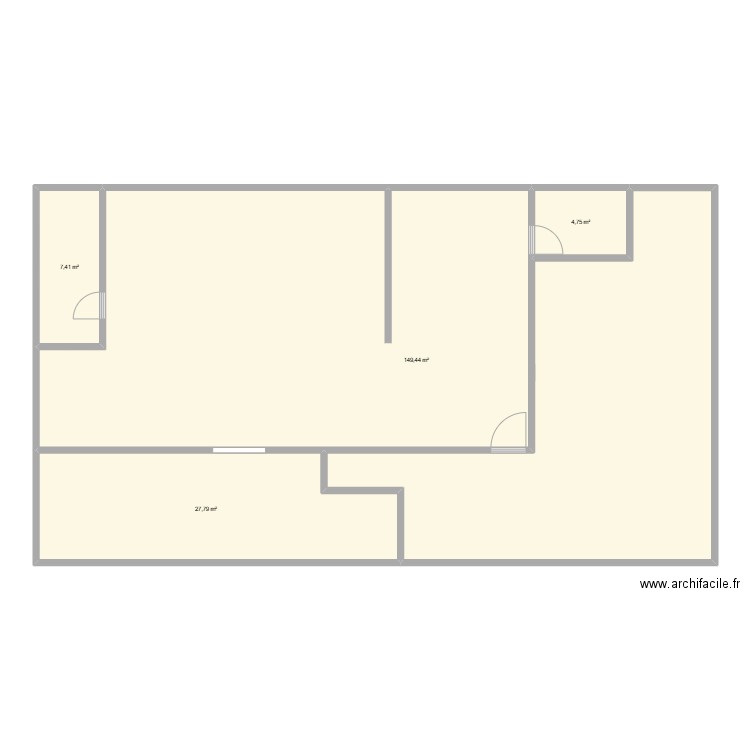 RIOACHA existant. Plan de 4 pièces et 189 m2