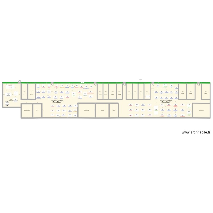 Réception VIP +2_ 23/11. Plan de 20 pièces et 906 m2