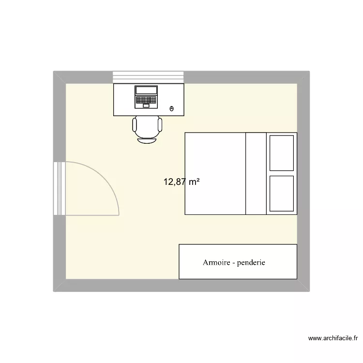 Hz 2.0. Plan de 1  et 13 m²