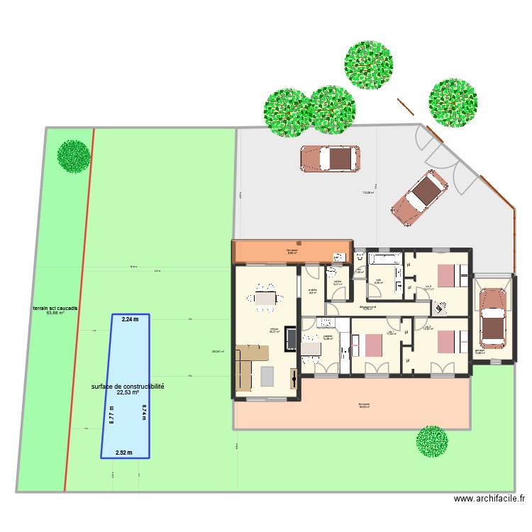capobianco gerbier. Plan de 17 pièces et 640 m2