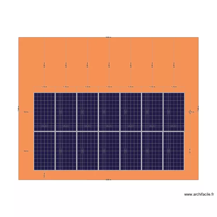 photovoltaique. Plan de photovoltaique. Plan de