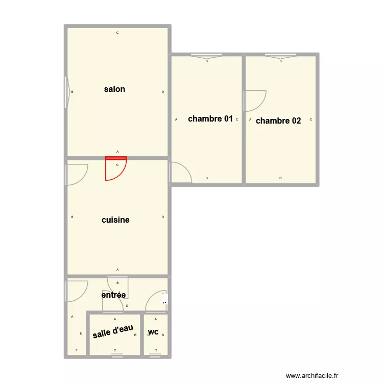indiv RICHARD pb. Plan de 7  et 74 m²