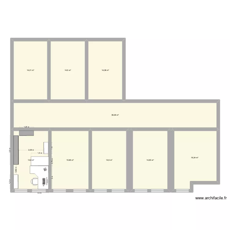 INAO déménagement Luc. Plan de 9 et 155 m² INAO déménagement Luc. Plan de 9 et 155 m²