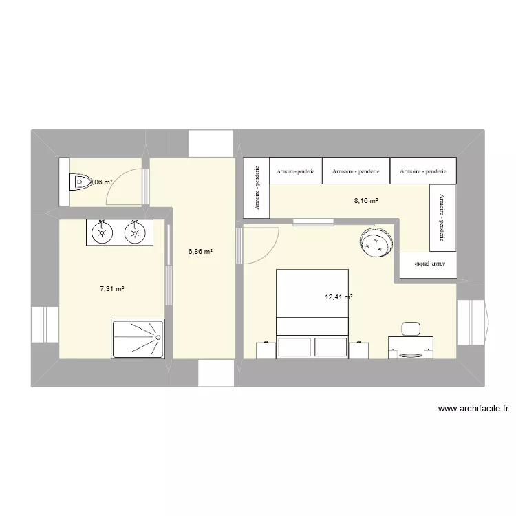 suite parentale. Plan de 