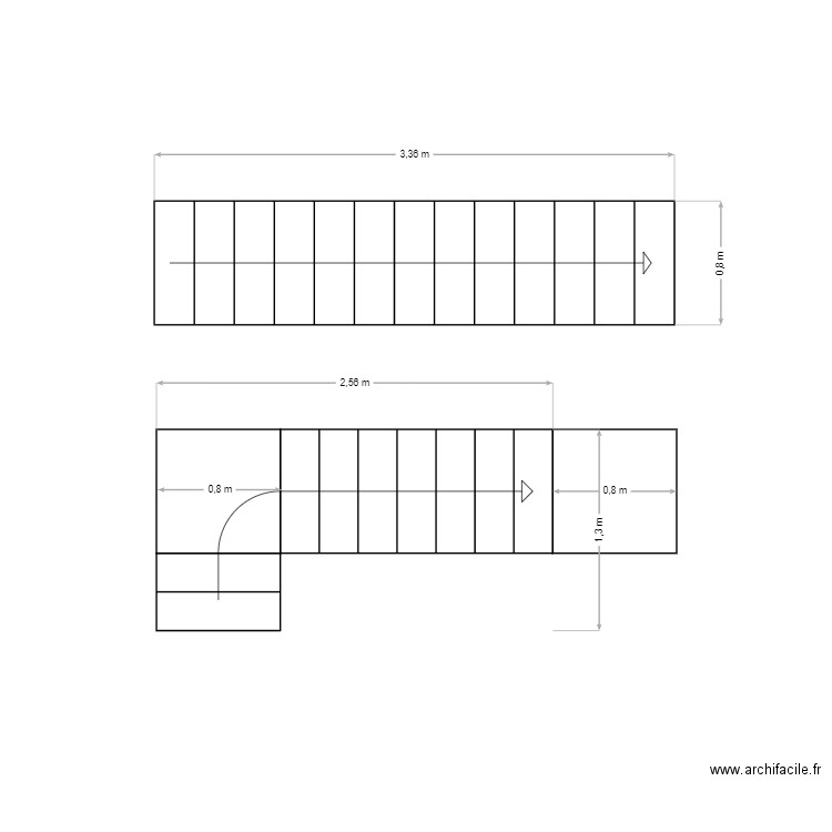 Escalier sous-sol. Plan de 0 pièce et 0 m2