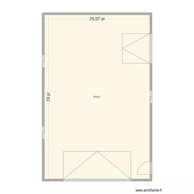 Garage. Plan de 1 et 91 m² Garage. Plan de 1 et 91 m²