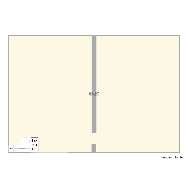 depot HAIE. Plan de 1 pièce et 281 m2