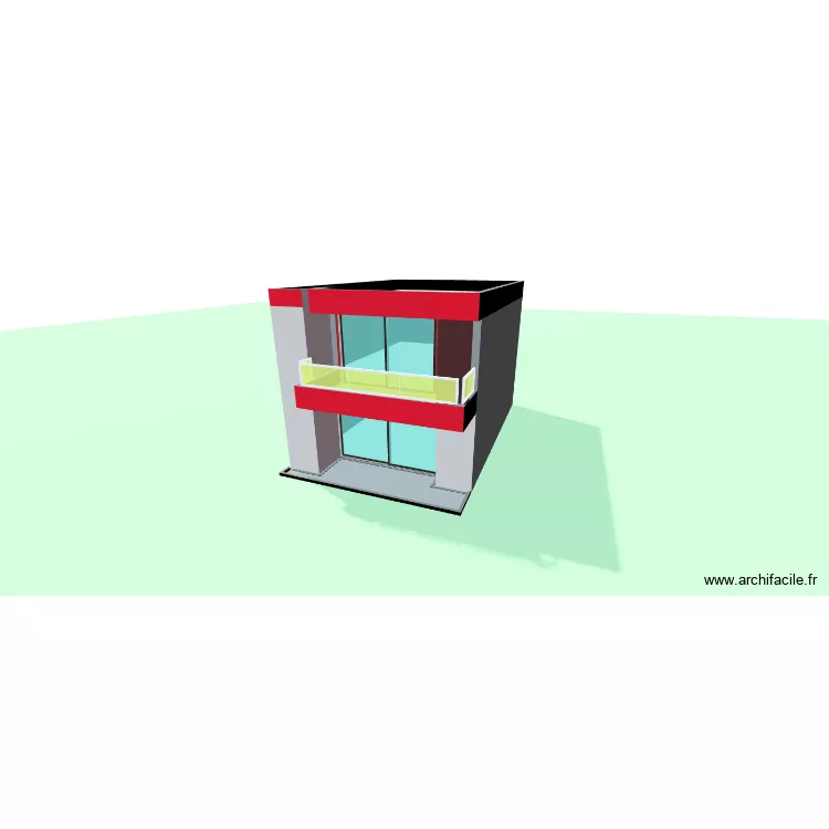 BUNGALOW N02. Plan de 7  et 170 m²