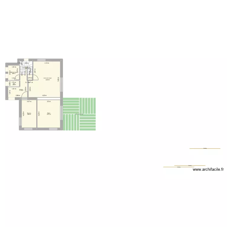 PASQUIERV3. Plan de 6  et 65 m²