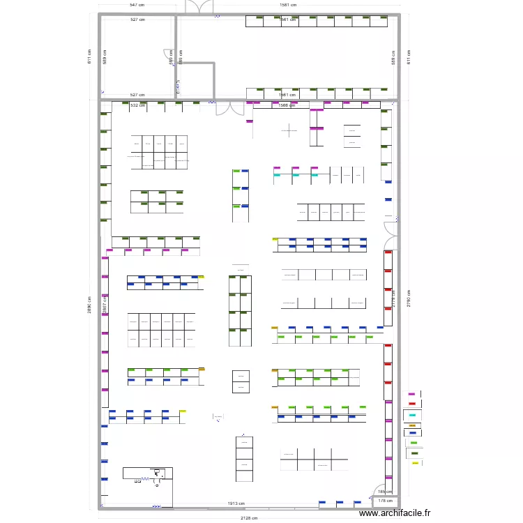 Autun 1 vierge. Plan de 