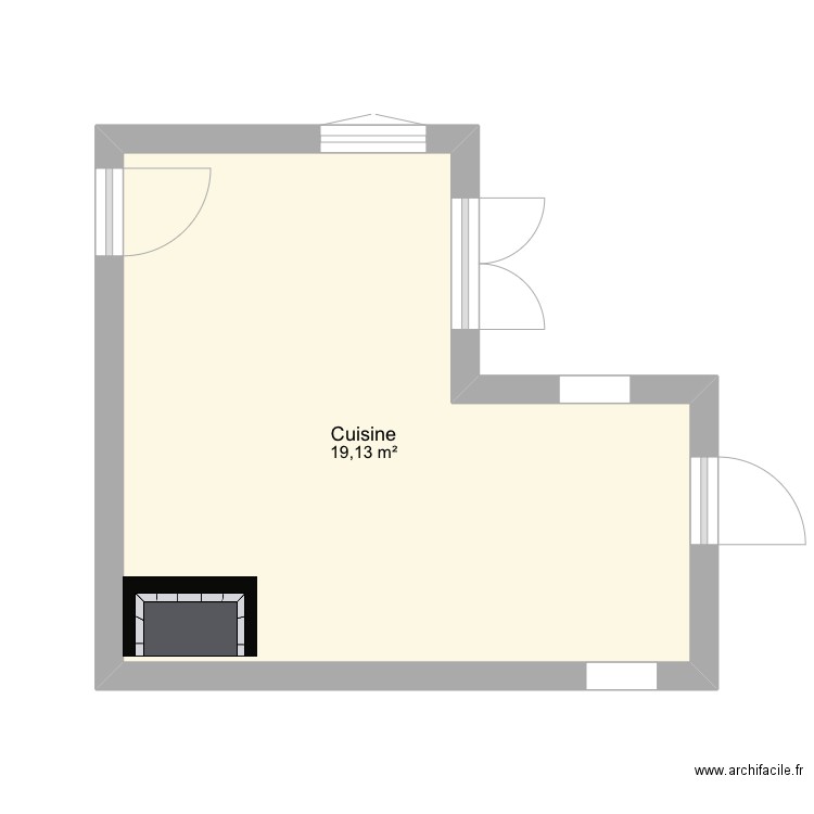 Cuisine. Plan de 0 pièce et 0 m2