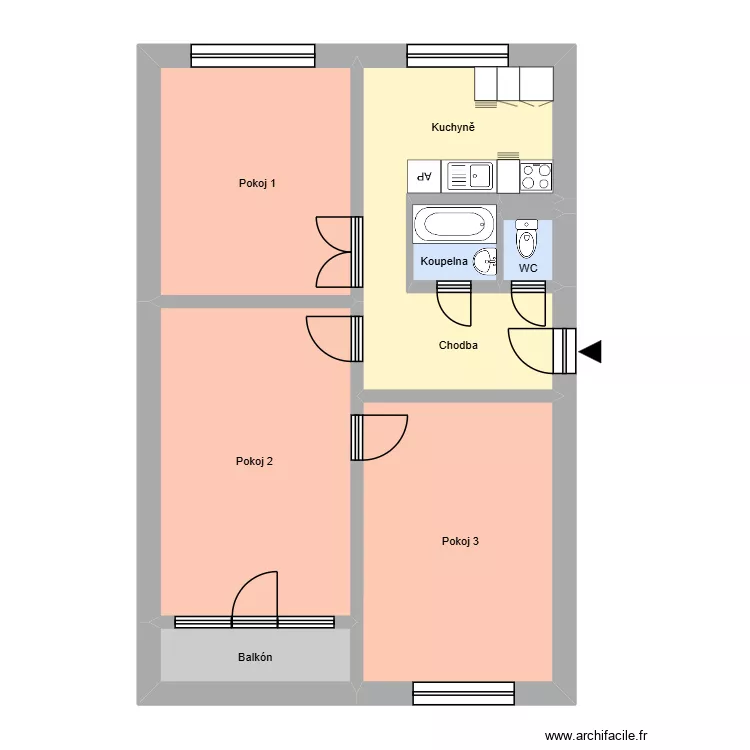 Matu&scaron;kova 498, byt 10. Plan de 12  et 193 m²