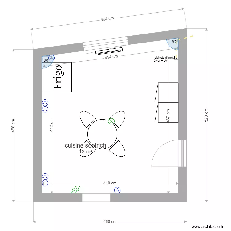 cuisine soetrich. Plan de 