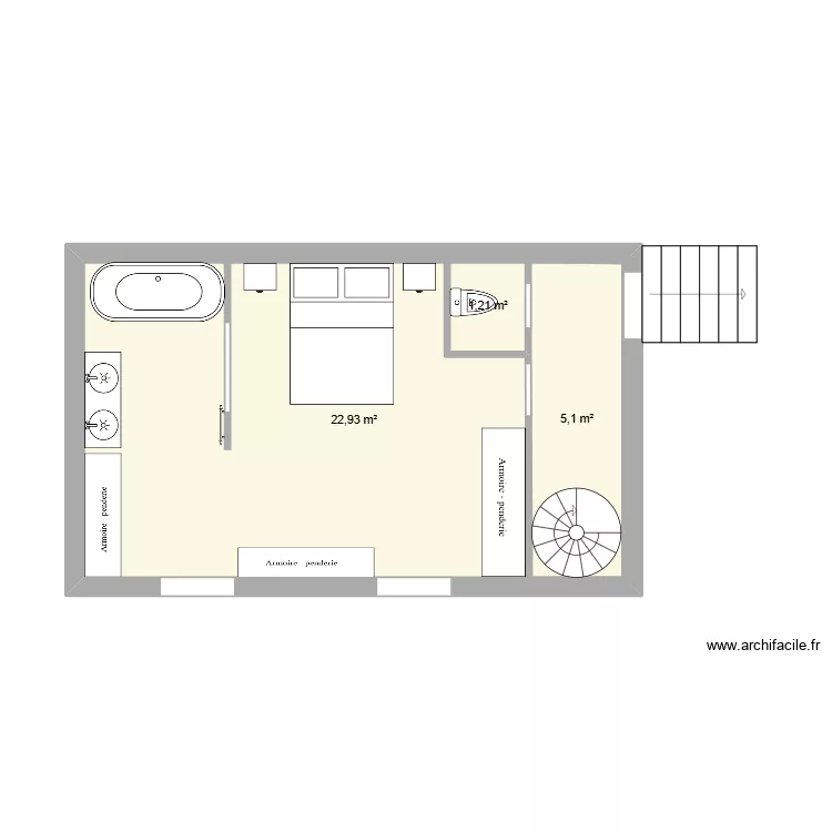 suite parental. Plan de 3 et 37 m² suite parental. Plan de 3 et 37 m²
