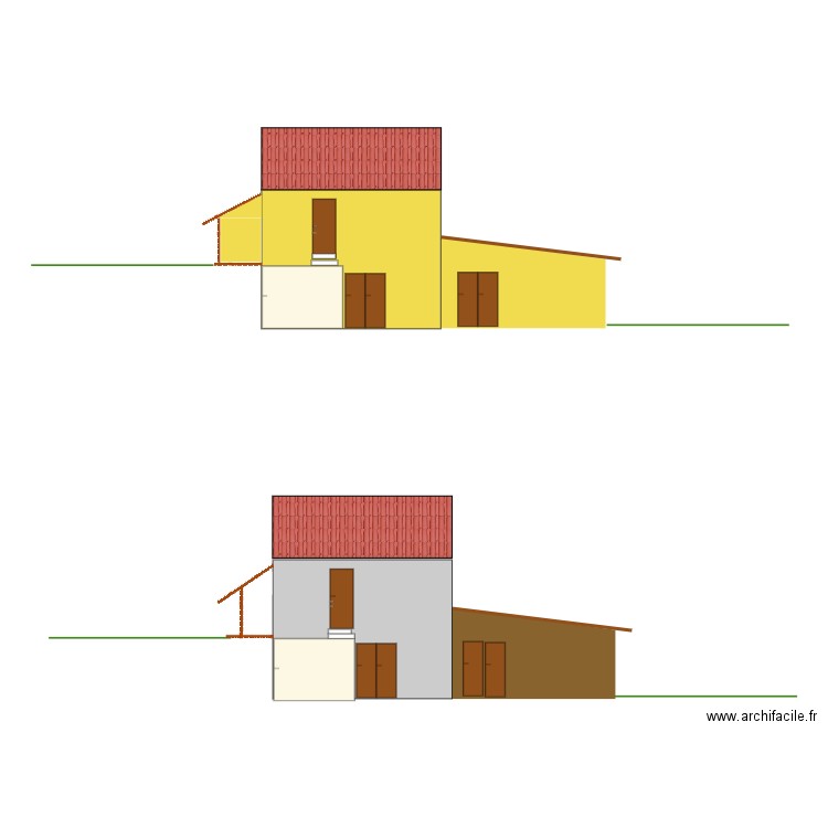 façade nord 6. Plan de 0 pièce et 0 m2