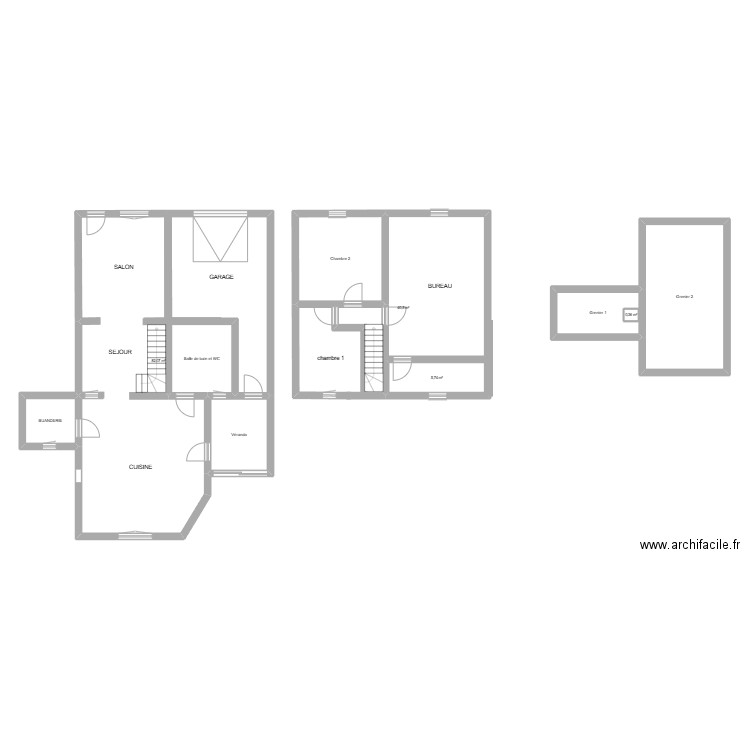 LOOSE/CALAIS. Plan de 10 pièces et 193 m2