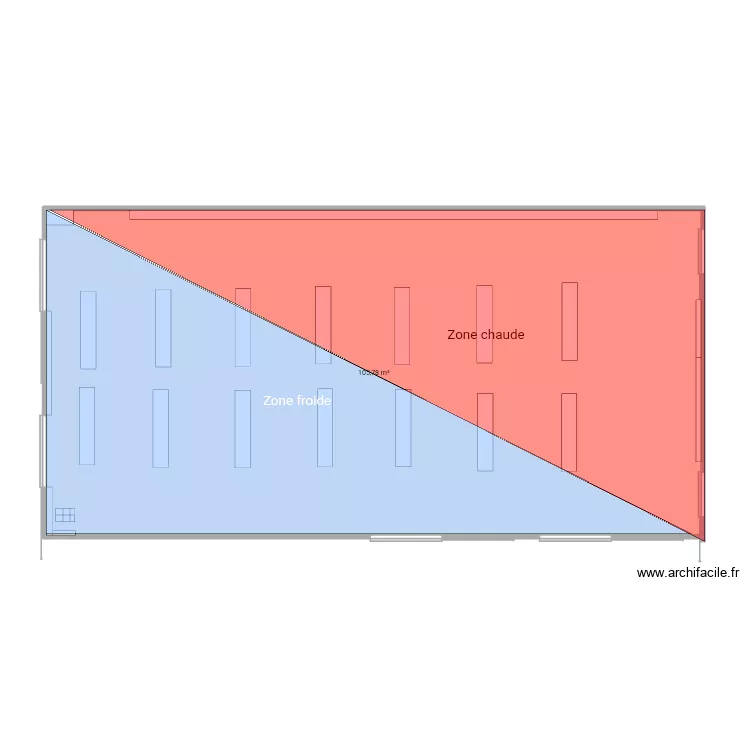 jardiland. Plan de 1  et 106 m²