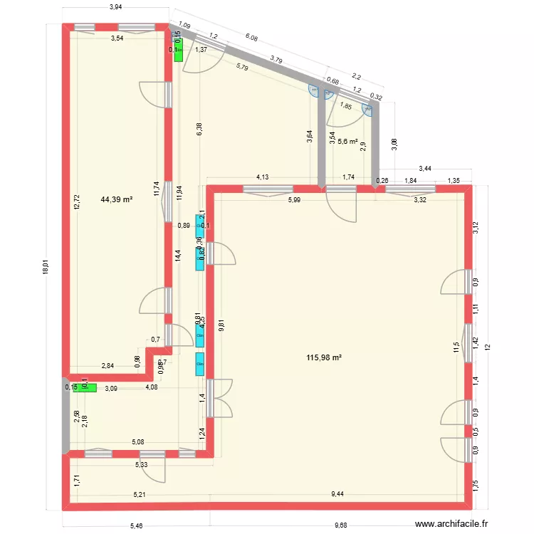 Saint-agne murs périphériques aprés. Plan de 4 et 214 m² Saint-agne murs périphériques aprés. Plan de 4 et 214 m²