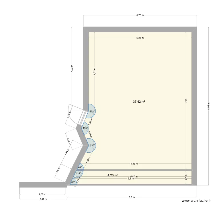 terrasse parking Labtech. Plan de terrasse parking Labtech. Plan de