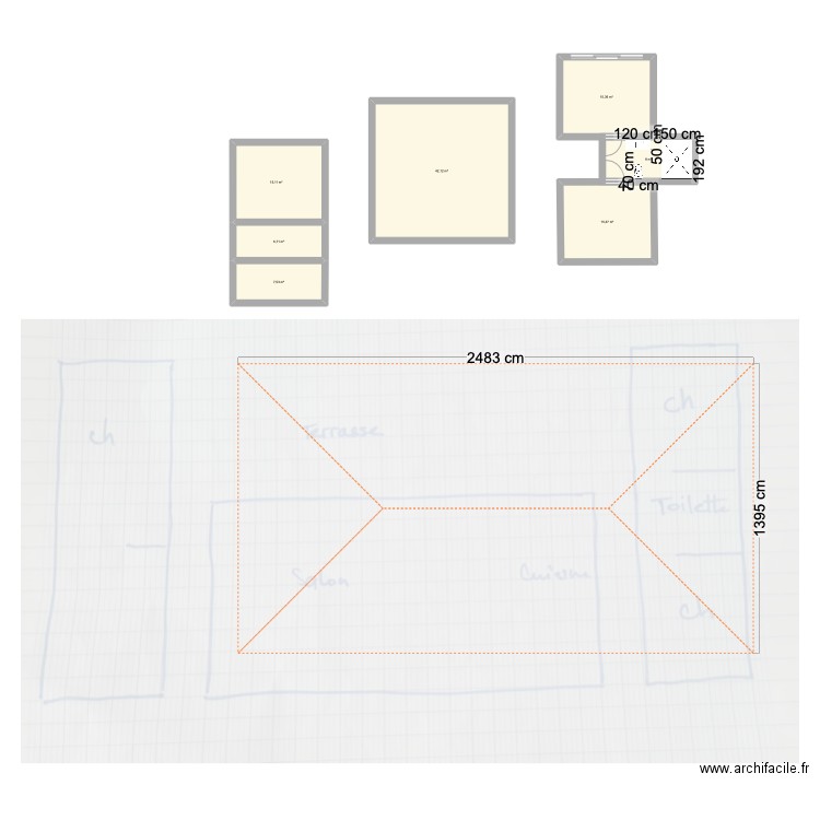 MAISON MODULE. Plan de 7 pièces et 110 m2