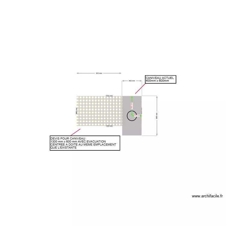 CANIVEAU LAURIS. Plan de 