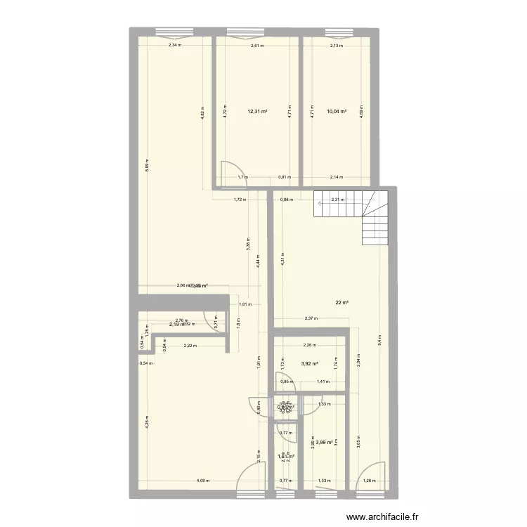 Appartement Reyvroz. Plan de 