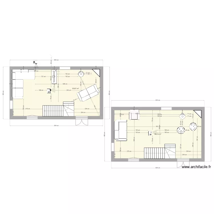 Salon. Plan de 