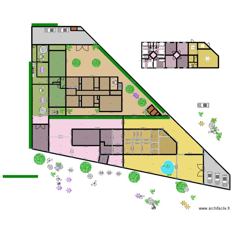 LOC COM / MAISON / APPARTS / LOC COM 2 230725C. Plan de 91 pièces et 2078 m2