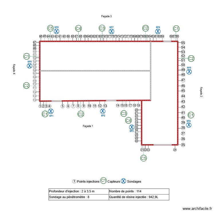 PELTIER. Plan de 0 pièce et 0 m2