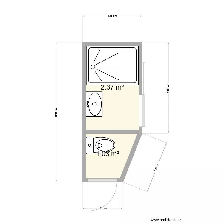 SDB MOBIL HOME. Plan de 