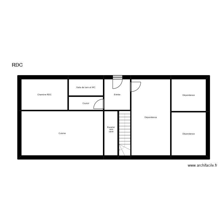AJOUAOU. Plan de 19 pièces et 188 m2