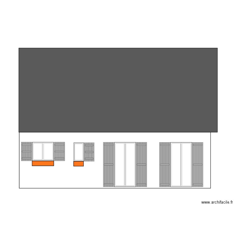 facade arriere avant. Plan de 0 pièce et 0 m2