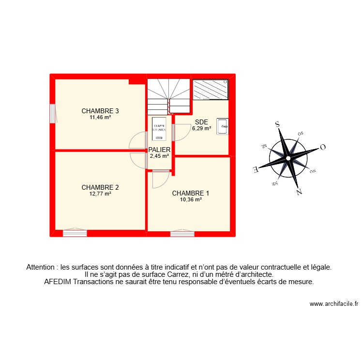BI26994 -. Plan de 15 pièces et 130 m2