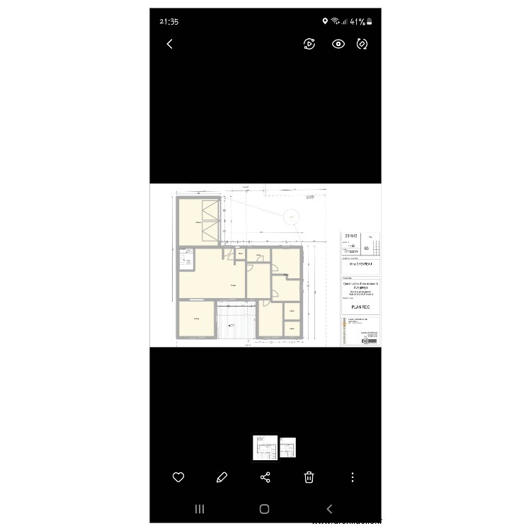 Plan maison. Plan de 8 pièces et 160 m2